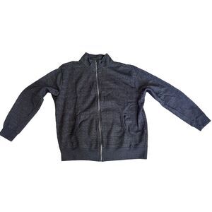 French Connection Full Zip‎ Sweatshirt Y2K Gray Men's XL